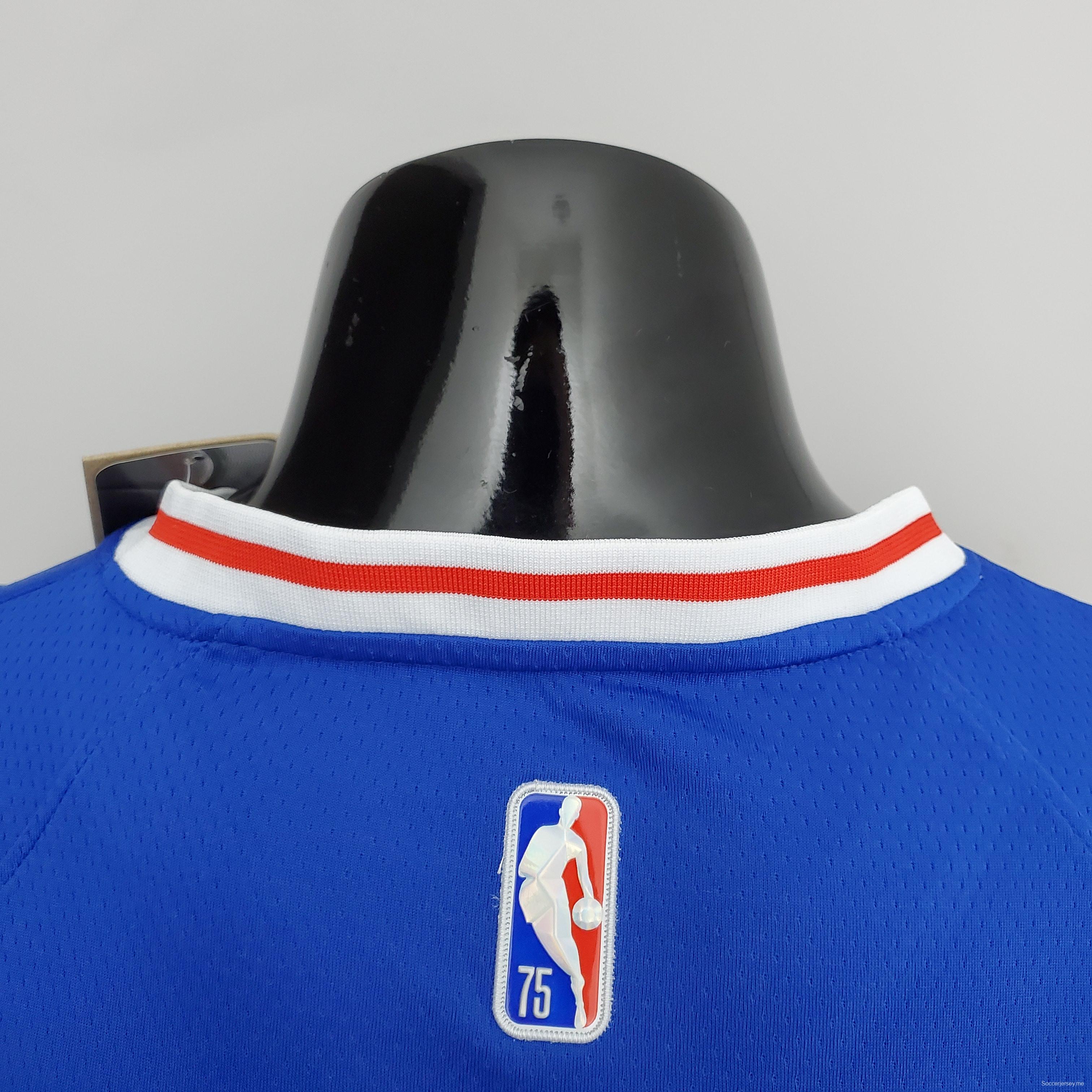 75th Anniversary Philadelphia 76ers SIMMONS#25 Blue NBA Jersey