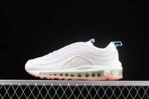 NIKE Air Max 97 SE pearl white powder bullet air cushion running shoes DJ1498-100