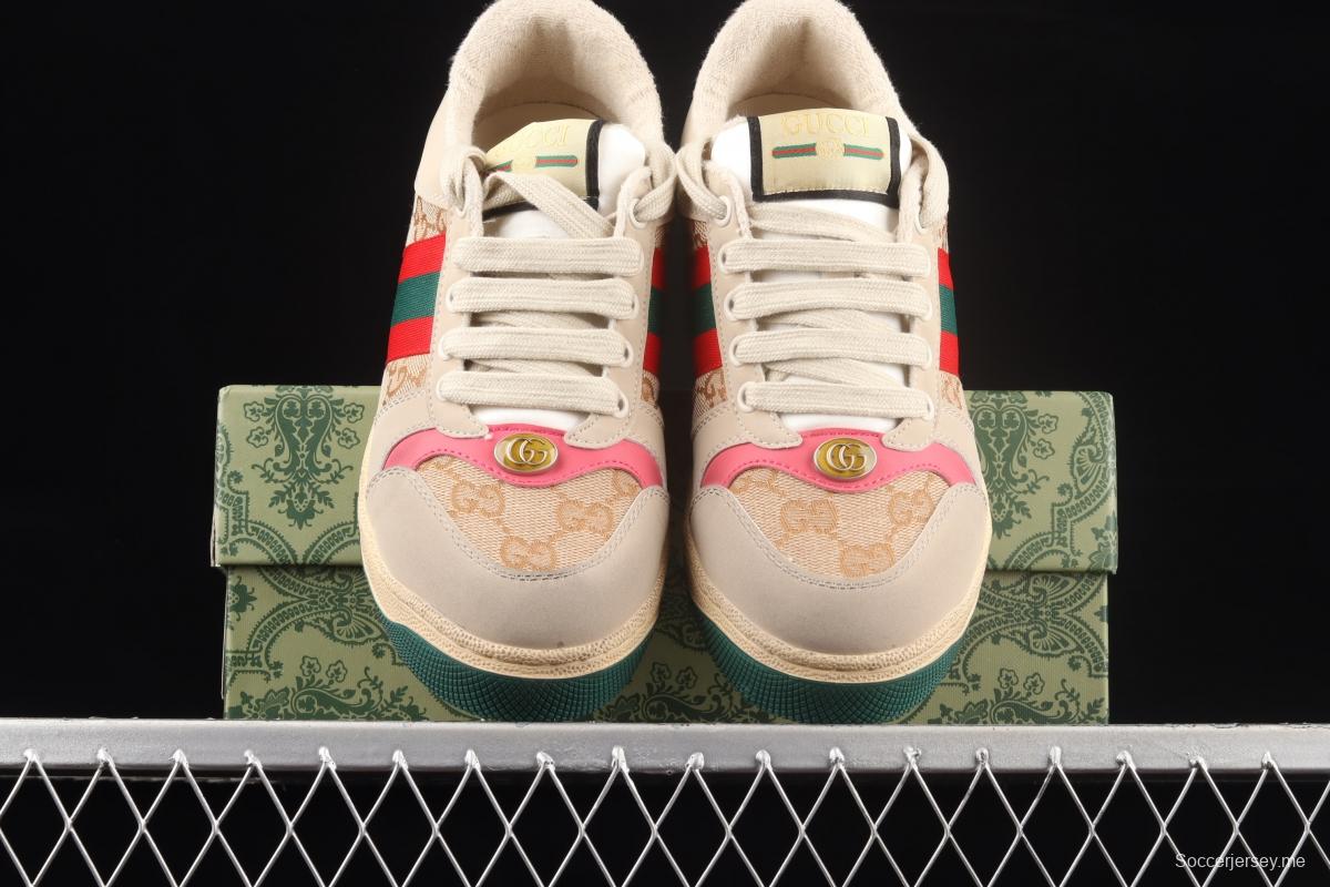 Gucci Distressed Screener Sneaker Gucci classic dirty shoes