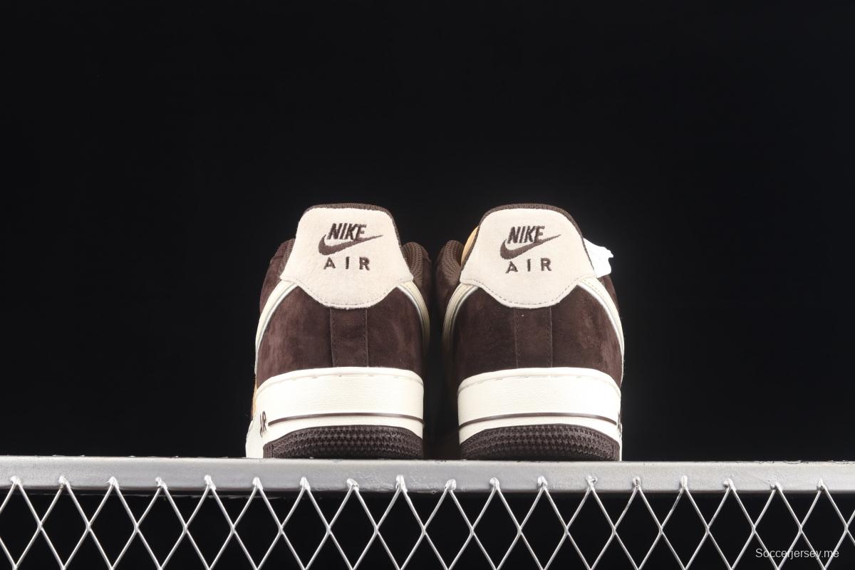 NIKE Air Force 1o07 Low beige brown low-top casual board shoes NT9986-008