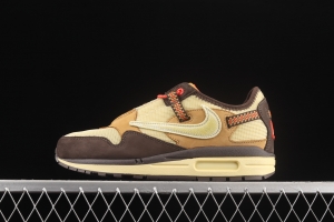 Travis Scoot x Nike Air Max 1 joint beige vintage casual running shoes DO9392-200