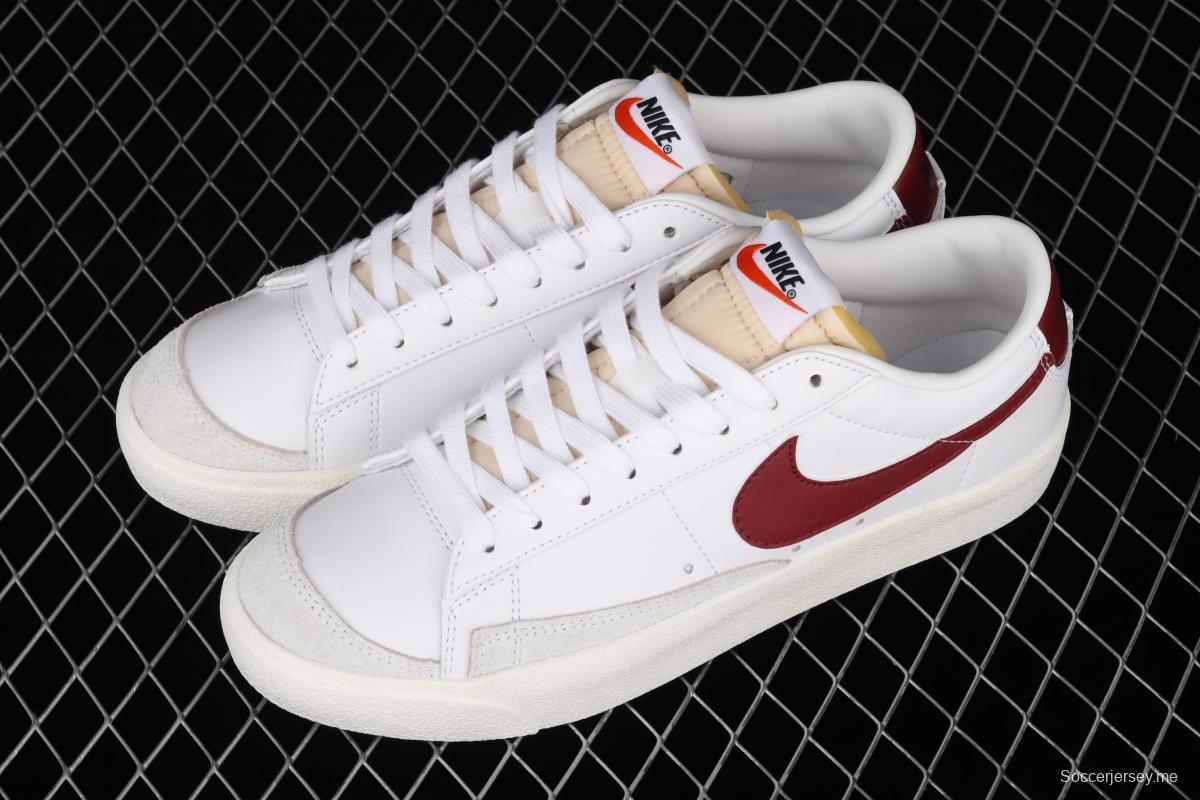 NIKE Blazer Low'77 Vintage Trail Blazers Leather Leather low-top Leisure Board shoes DA6364-102