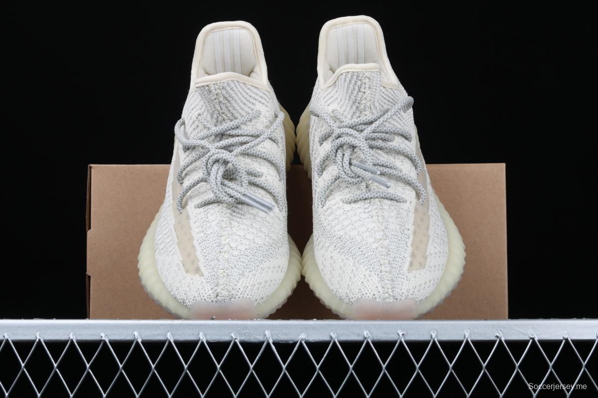 Adidas Yeezy 350 Boost V2 FV3254 Darth Coconut 350 second generation beard white hollowed-out star color