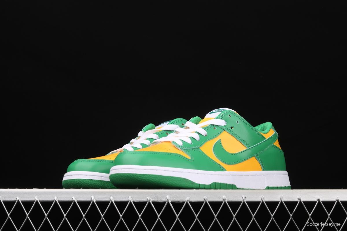 NIKE DUNK SB Low SP Brazil Slam Dunk Series retro low-top leisure sports skateboard shoes CU1727-700