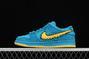 Grateful DeAdidas x NIKE SB DUNK Low Yellow Bear joint style blue and yellow bear sports skateboard shoes CJ5378-400