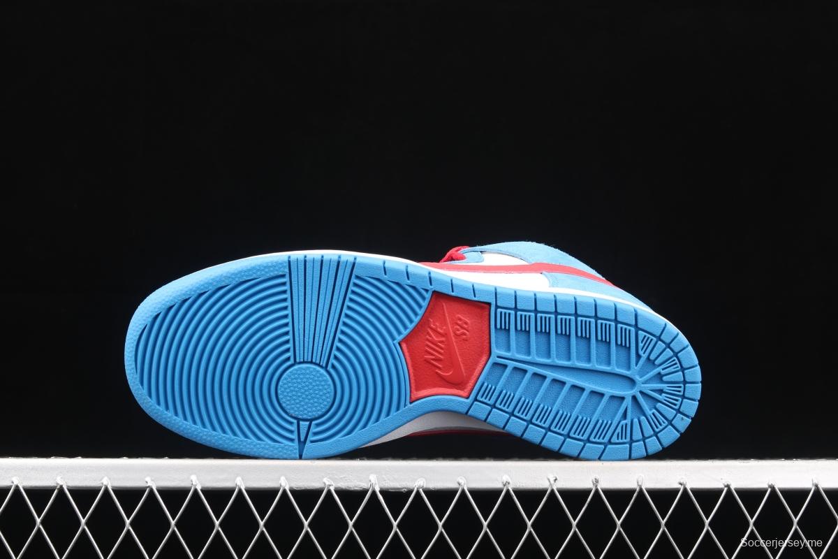 NIKE SB DUNK High Doraemon robot cat theme color matching CI2692-400