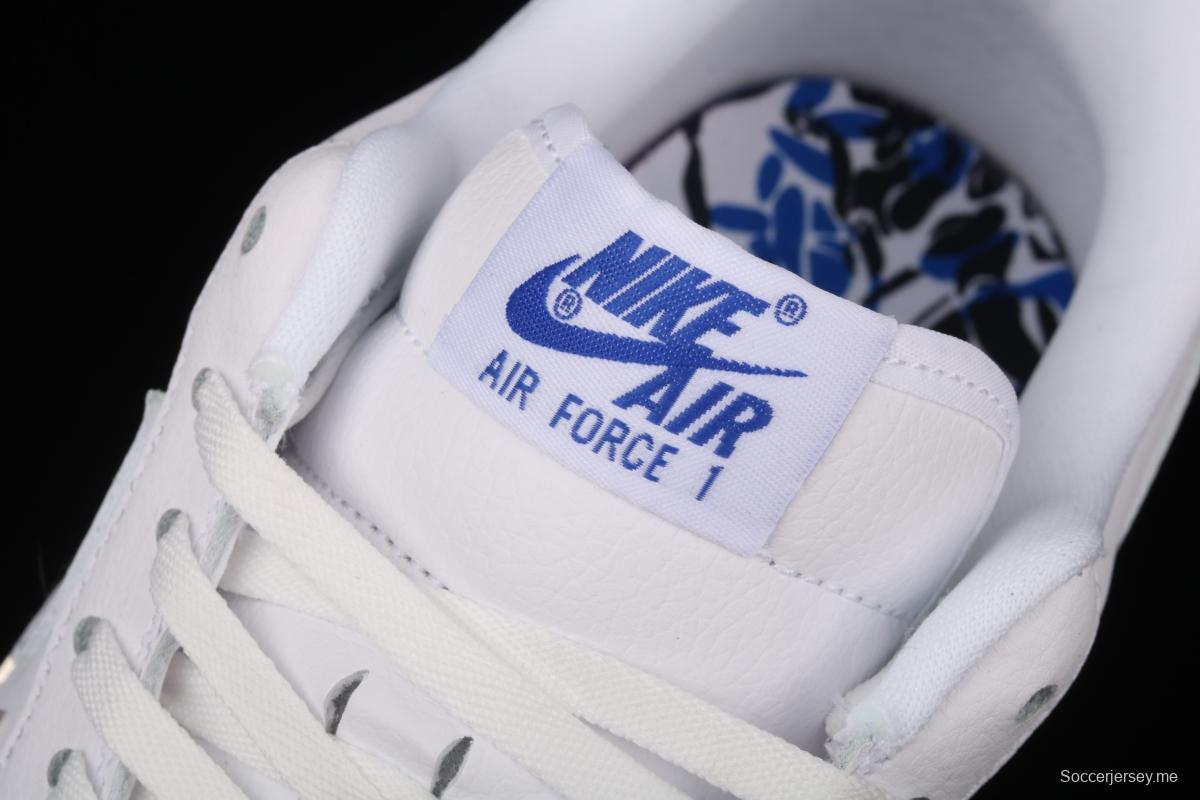 NIKE Air Force 11607 Low All white joint name small silver hook low-top casual board shoes CT1990-100