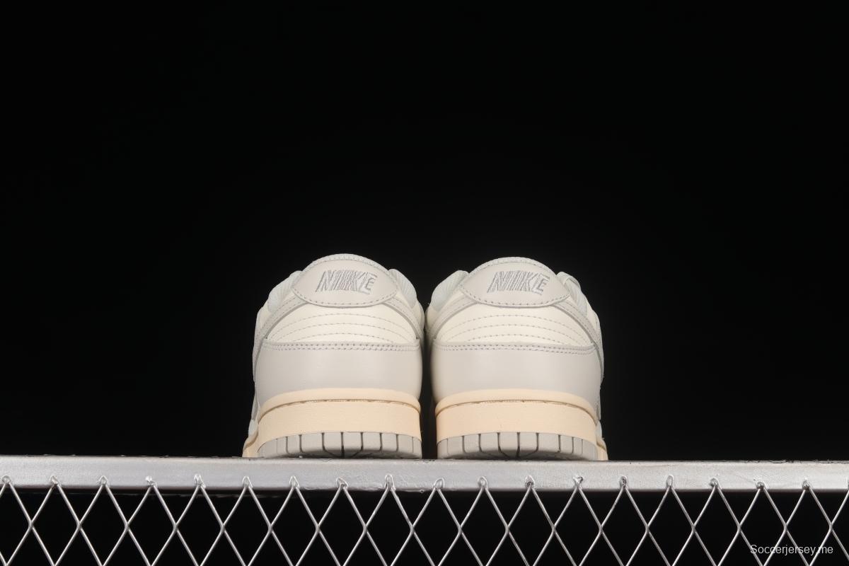 NIKE DUNK Low Bone White Color Matching SB Buckle Backboard Fashion Casual Sneakers DD1503-107