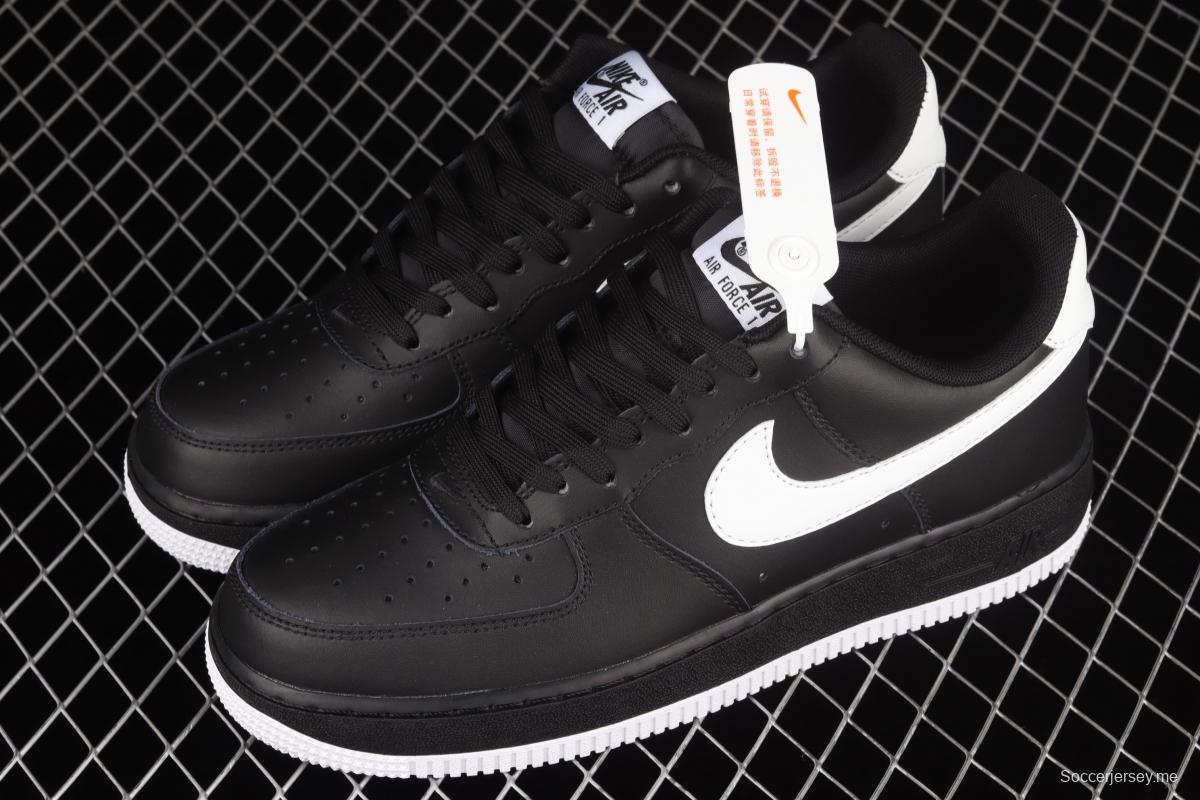 NIKE Air Force 1x 07 Low all black and white hook low top casual board shoes DC2911-002