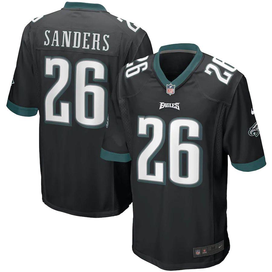 Men's Miles Sanders Black Player Limited Team Jersey