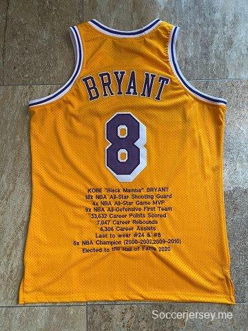 Men's Kobe Bryant Yellow Retro Classic Team Jersey