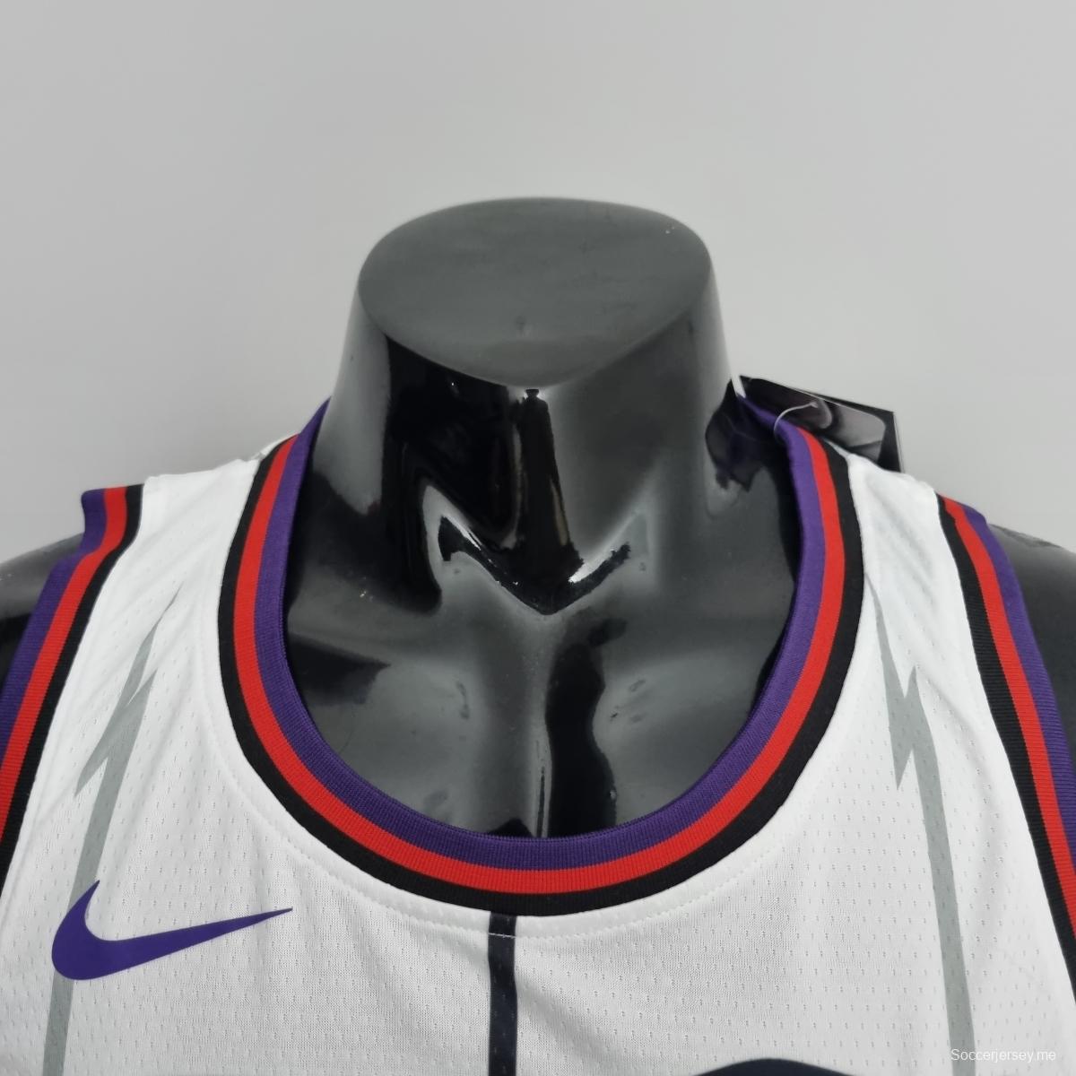 قميص تورونتو رابتورز تورونتو رابتورز كارتر #15 أبيض دوري كرة السلة الأمريكي للمحترفين
