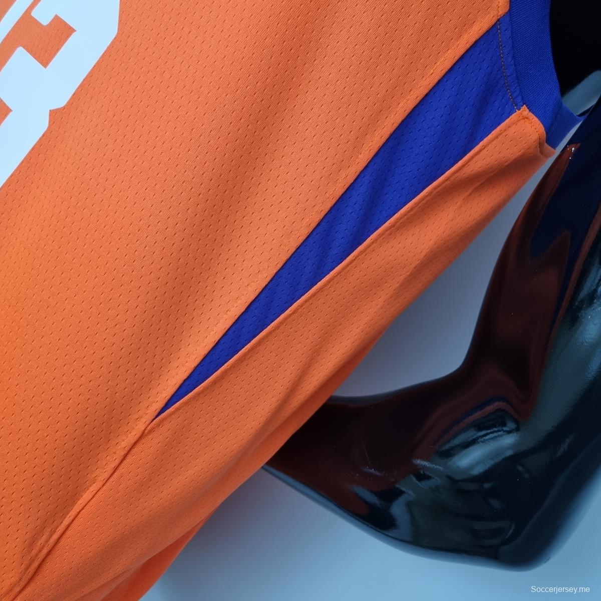 الذكرى 75 للذكرى السنوية الـ 75 لـ NASH#13 قميص فينيكس صنز جوردان ذو الطابع البرتقالي في دوري كرة السلة الأمريكي للمحترفين
