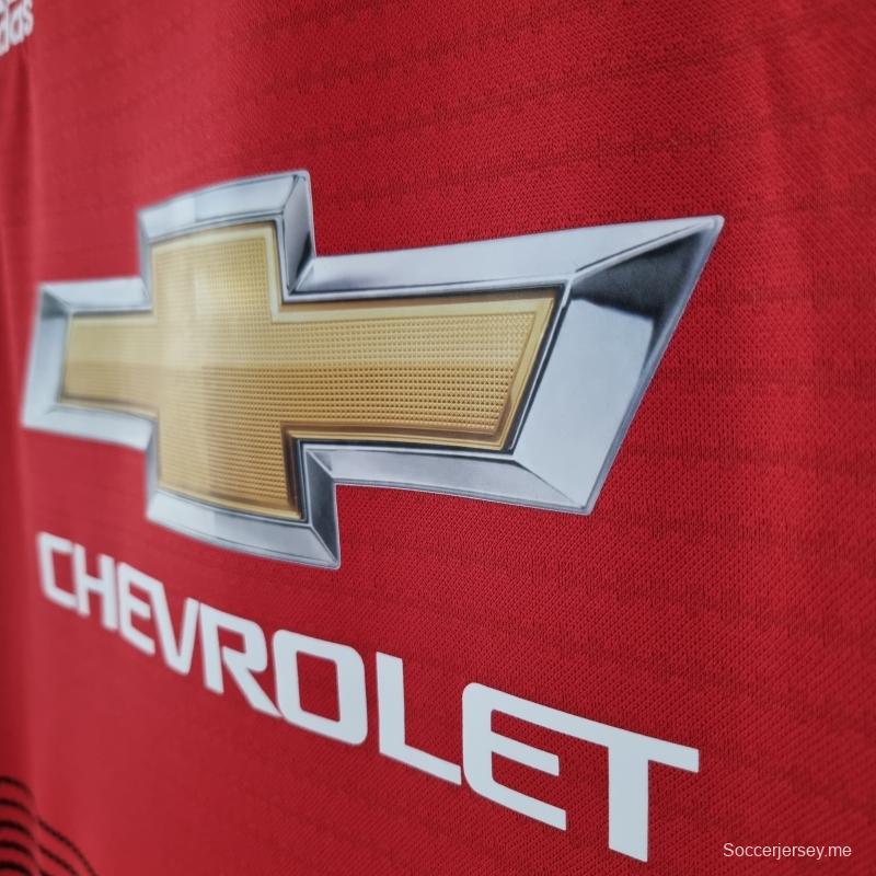 قميص كرة القدم الرئيسي لمانشستر يونايتد ريترو 18/19 18/19
