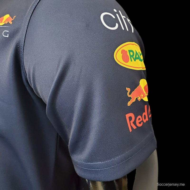 بدلة سباق الفورمولا 1 للفورمولا 1؛ بدلة سباق هوندا ريد بول بول بولو سافير
