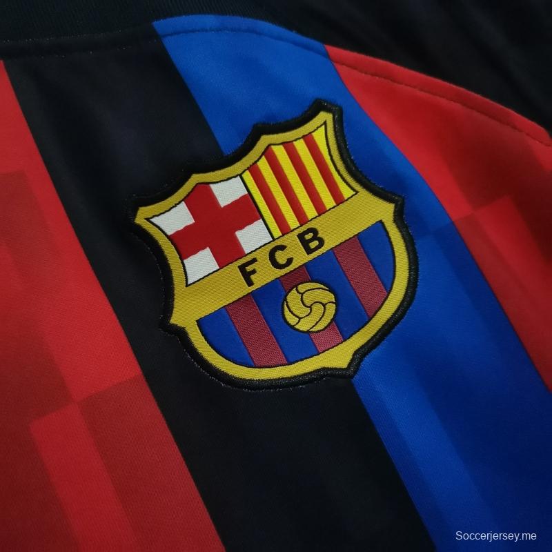 22 23 22 23 قميص برشلونة الأساسي لكرة القدم
