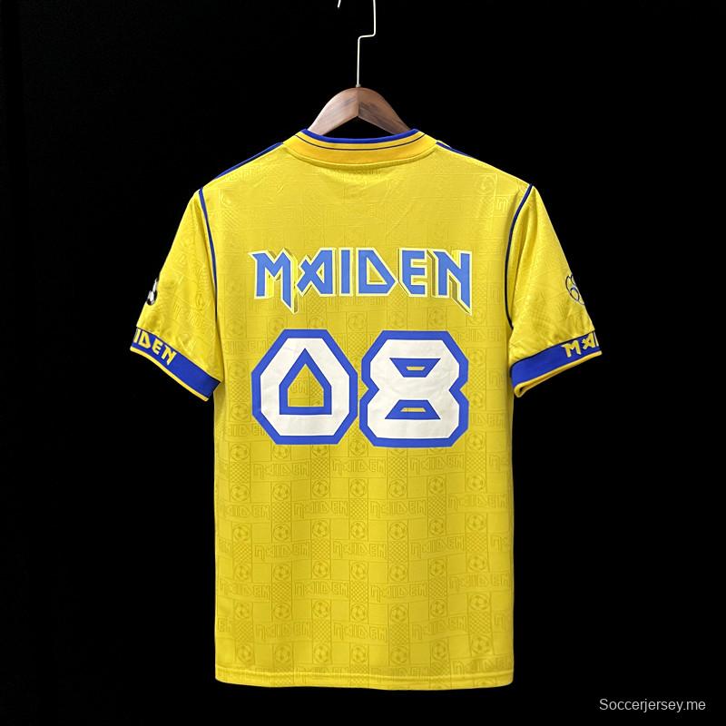 قميص أيرون مايدن أيرون مايدن أصفر قديم 2008 وست هام
