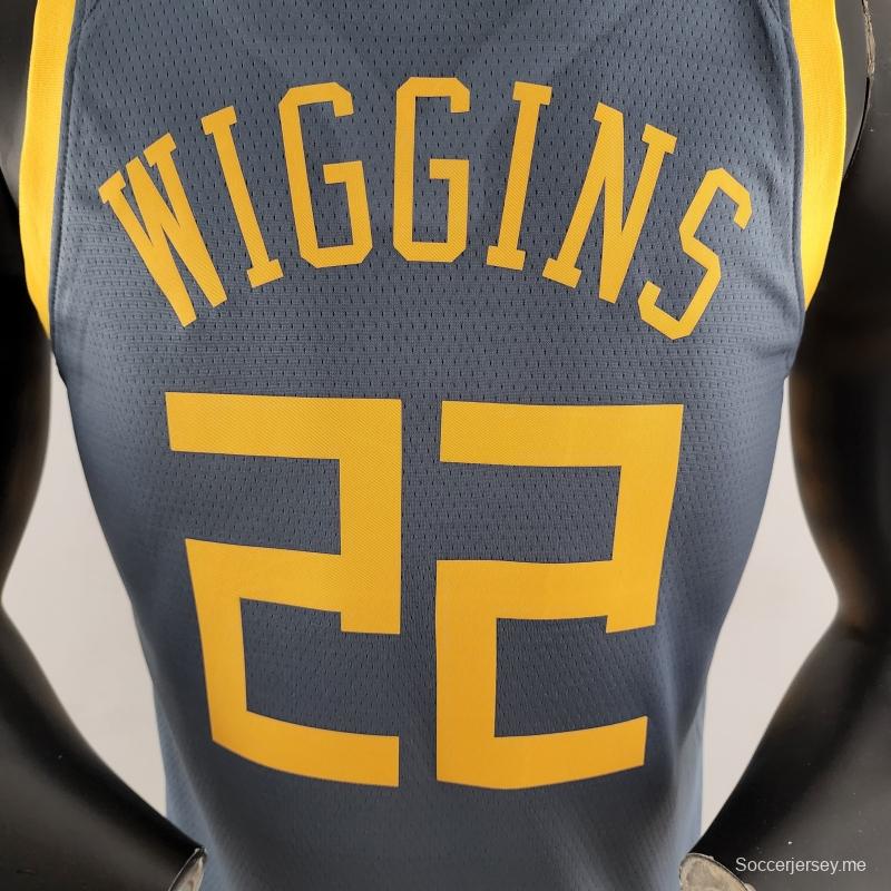 قميص ويجنز 2018 WIGGINS #22 غولدن ستيت ووريورز رمادي دوري كرة السلة الأمريكي للمحترفين
