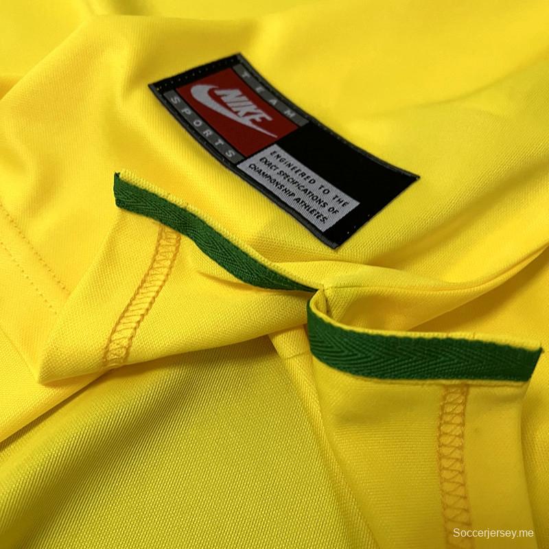 قميص منتخب البرازيل لكرة القدم الأساسي للبرازيل 1997 ريترو 1997
