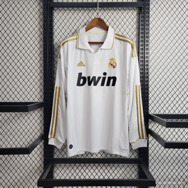 قميص ريترو ريال مدريد 11/12 طويل الأكمام طويل الأكمام للملعب
