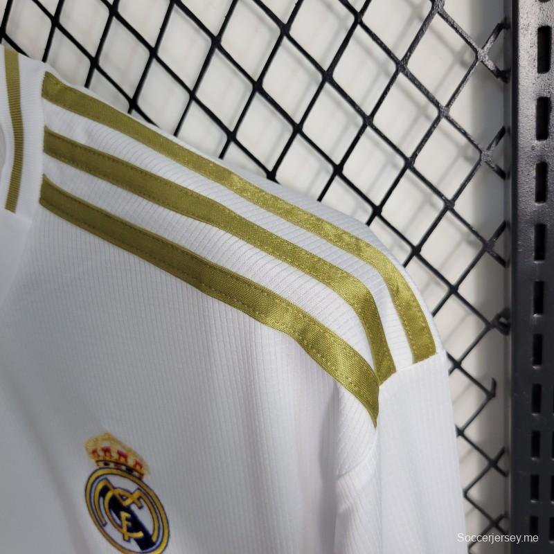 قميص ريترو19-20 ريال مدريد بأكمام طويلة الأكمام
