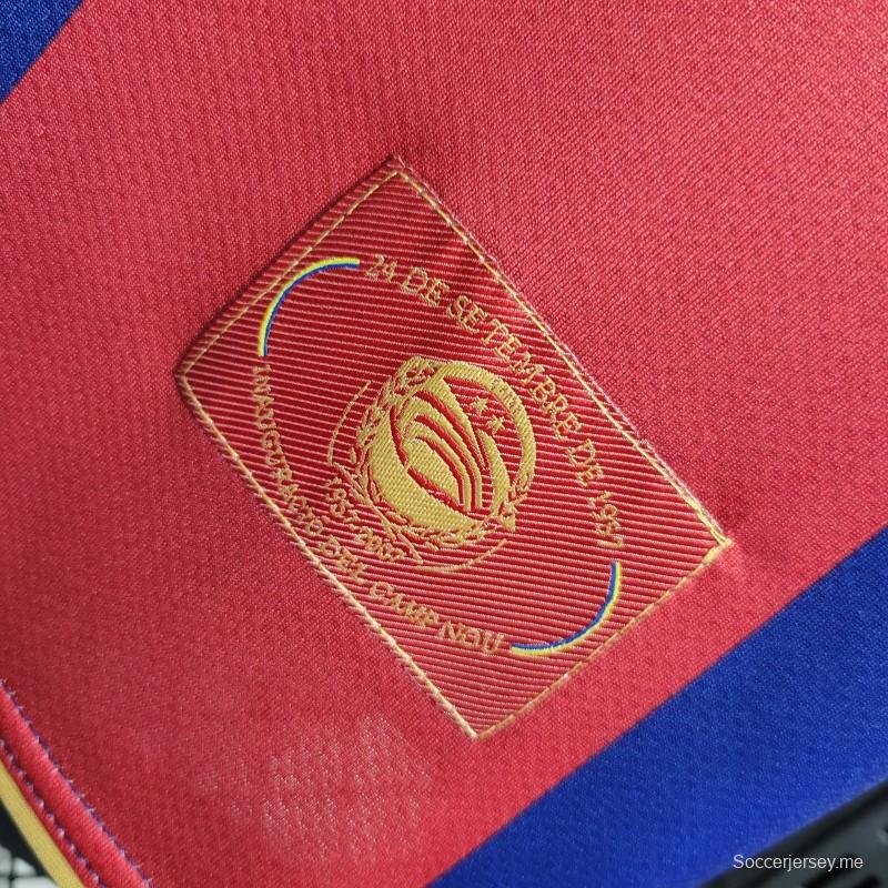 قميص كرة القدم الأساسي لبرشلونة 07-08 ريترو 07-08
