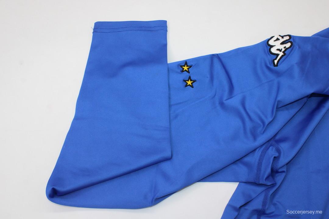 قميص ريترو 2000 الإيطالي بأكمام طويلة الأكمام
