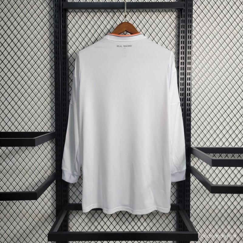قميص ريترو 13-14 بأكمام طويلة الأكمام ريال مدريد
