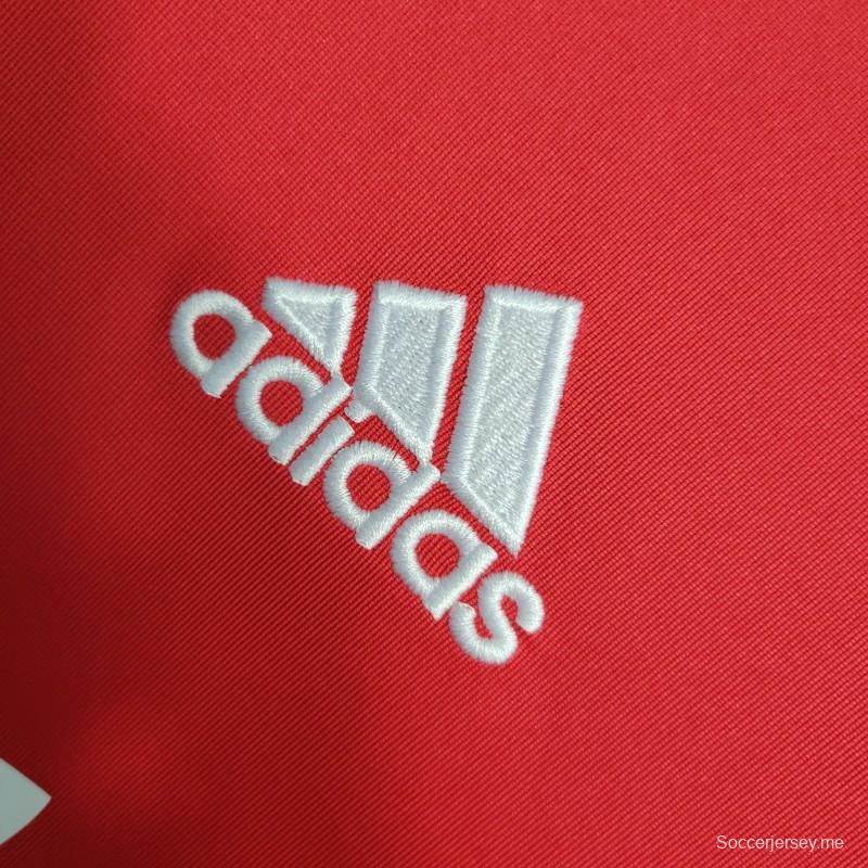 قميص ريترو بأكمام طويلة 11-12 ريال مدريد خارجي أحمر اللون
