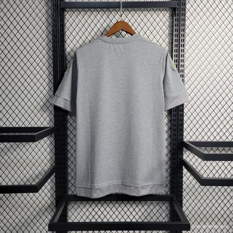 قميص كرة قدم ريترو 15/16 ريال مدريد رمادي عتيق خارجي رمادي
