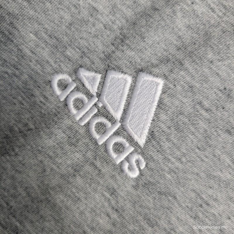 قميص كرة قدم ريترو 15/16 ريال مدريد رمادي عتيق خارجي رمادي
