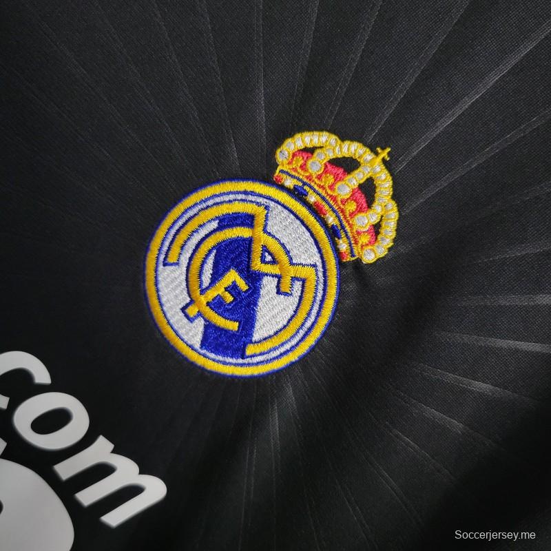 قميص كرة قدم ريترو 10-11 ريال مدريد خارج الديار أسود اللون
