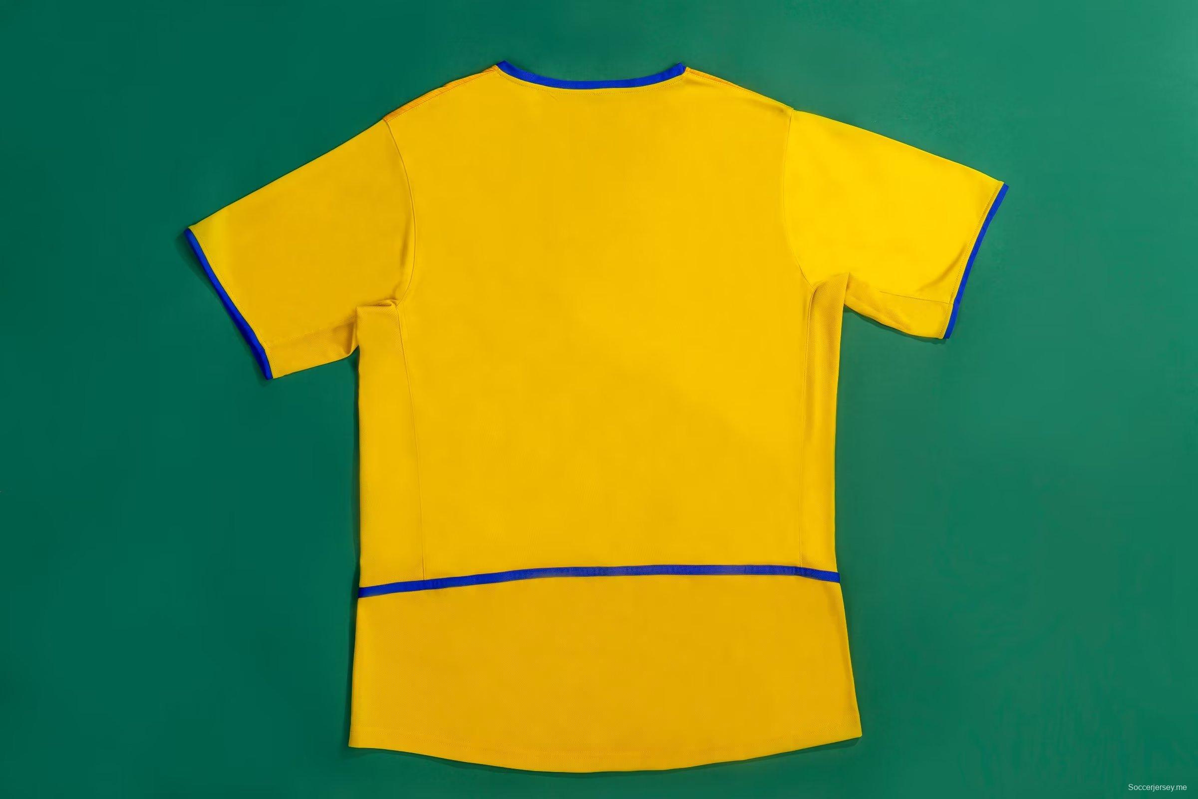 القميص الأصفر الثالث ليدز يونايتد ليدز يونايتد 02/03 ريترو 02/03
