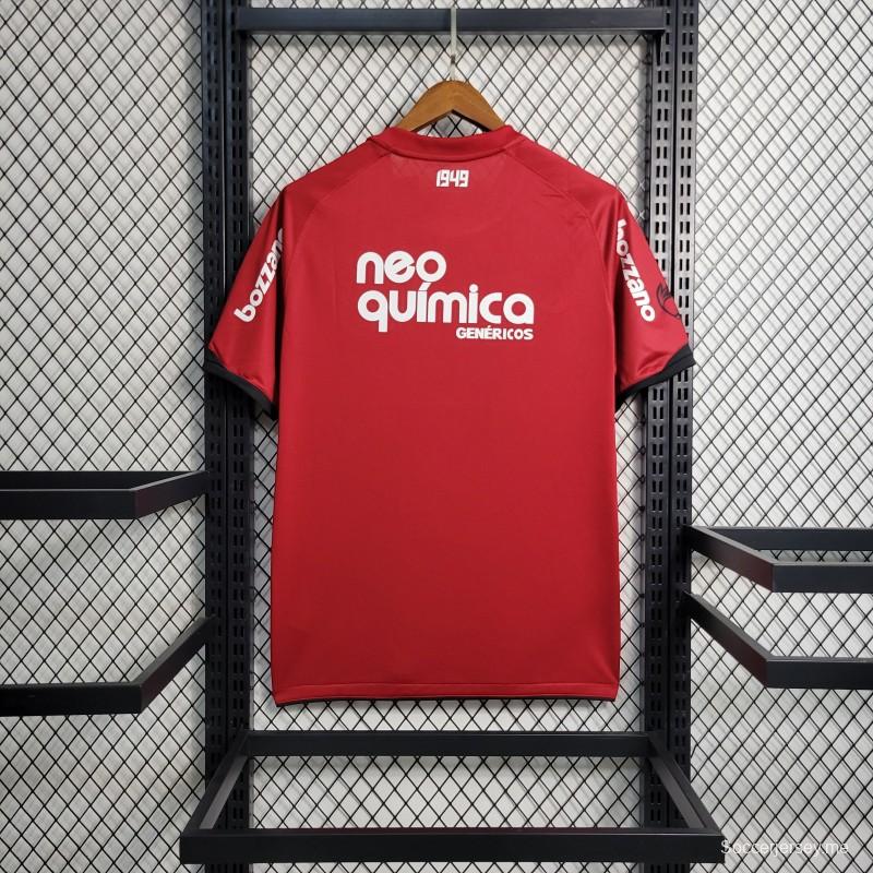 قميص ريترو 11-12 كورينثيانز الثالث عشر الأحمر
