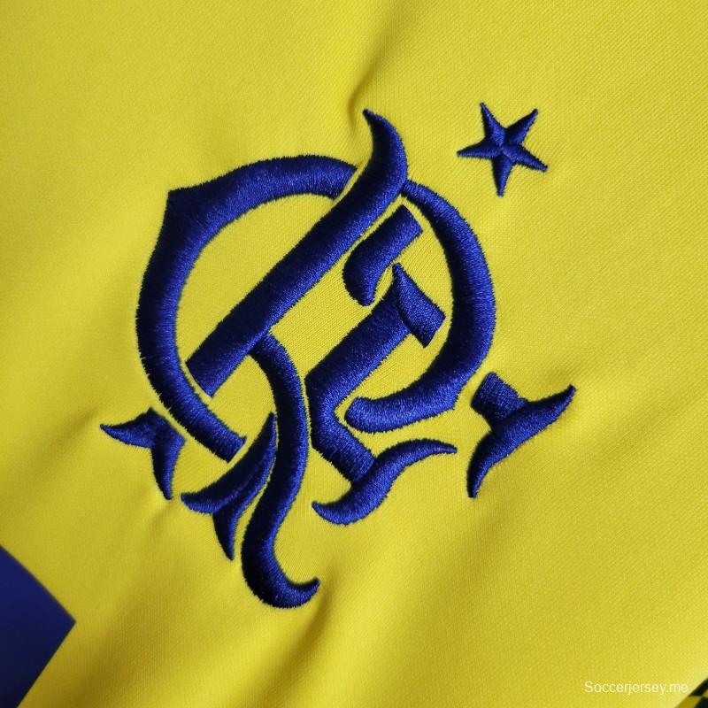 قميص فلامنجو فلامنجو الثالث الأصفر القديم 17-18
