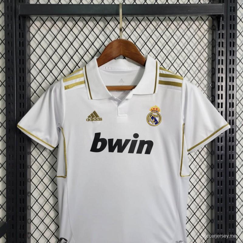 قميص ريترو 11-12 أطفال ريترو 11-12 ريال مدريد هوم جيرسي
