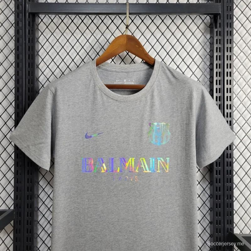 24/25 قميص تدريب برشلونة × بالمان رمادي 24/25
