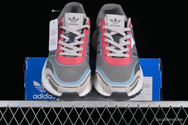 Adidas Retropy P9 GW9333 Running Shoes with Thick Popcorn Sole