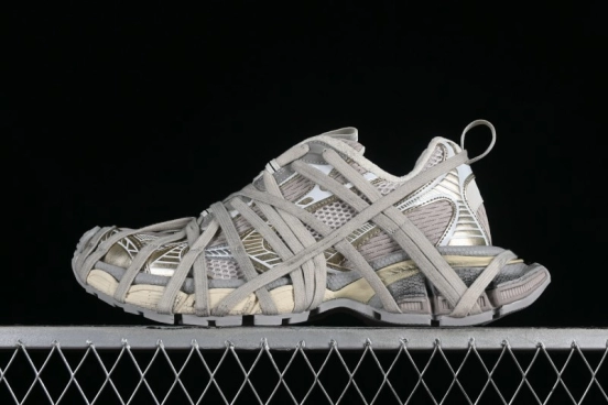 Balenciaga Phantom Sneaker 10th Generation Lace-Up Running Shoes with Transparent Heel Strap - W3XLL9191