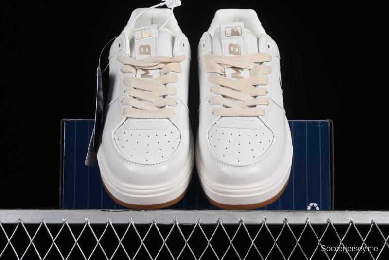 MLB Chunky Liner Metal Senior Series Lightweight Platform Casual Sneakers with 6cm Height Increase - 3ASXCLX4N50WHS