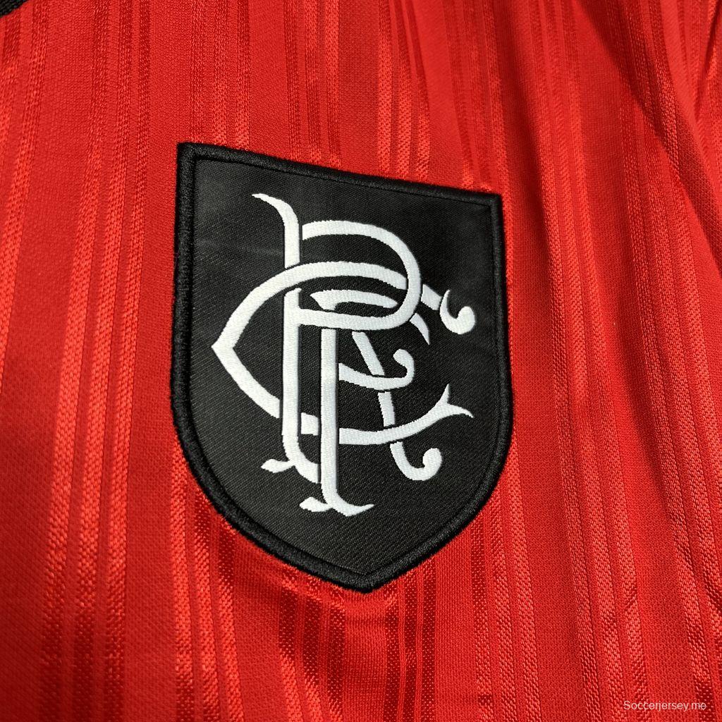 قميص ريترو 95/96 غلاسكو رينجرز ذهاباً وإياباً أبيض/أحمر
