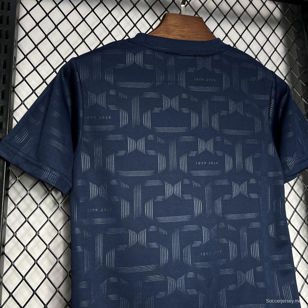 24/25 قميص أطفال برشلونة Away برشلونة أزرق دايل
