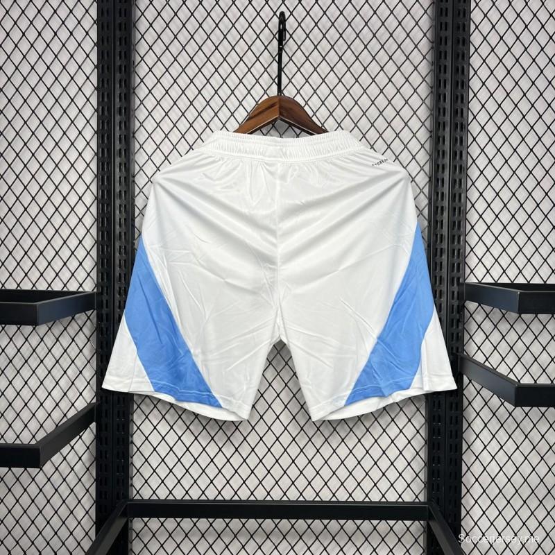 2024 الأرجنتين 2024 شورت أبيض منزلي قصير أبيض
