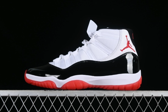 Nike Air Jordan 11 Retro Basketball Shoes with Patent Leather and Carbon Fiber Plate - CT8012-106