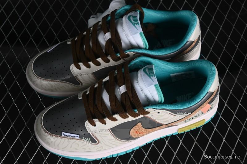 Nike Dunk Low Panda Prank Spring Touchdown Spring Forward Brown Green SB Strap Low Top Casual Skate Shoes - DV0834-101