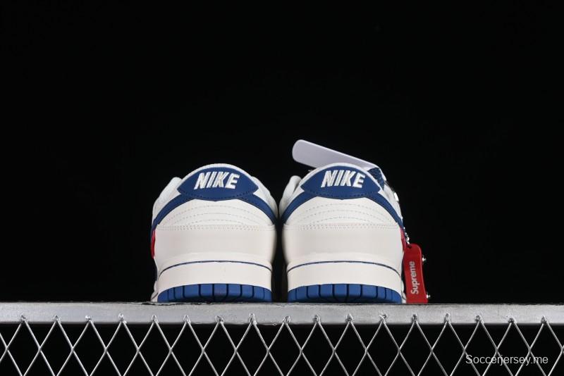 Supreme x Nike SB Dunk Low Casual Skate Shoes with Zoom Air Cushion - DQ1098-335