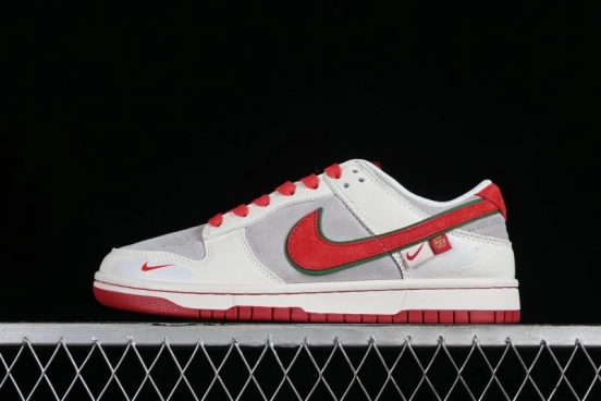 Nike SB Dunk Low Chinese New Year Limited Edition - Lucky Red Anniversary Custom Low-Top Casual Sneakers - CR8033-506