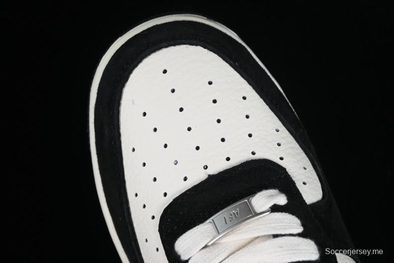 Nike Air Force 1 '07 Low LV Collaboration - Beige Black Pigskin Casual Sneakers - HD1968-010
