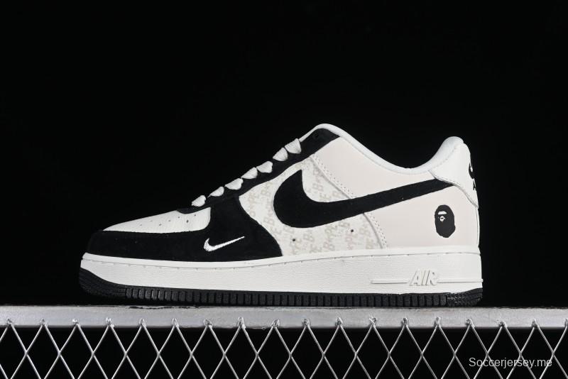 Nike Air Force 1 '07 Low BAPE Collaboration - White Black Camo Casual Sneakers - BA8806-845