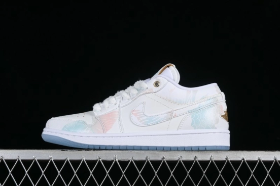 Nike Air Jordan 1 Low AJ1 Chinese New Year Limited Edition New Chinese Style Custom Steam Puppet - Third Prince Ao Bing Low Top Casual Sneakers FN8901-164